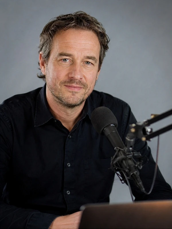 Markus Heller mit Mikrofon